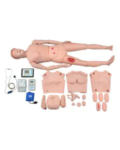 Manequim Bissexual Adulto Avançado de 1,70 cm P/ Habilidades em Enfermagem