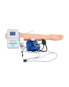 Braço para Treino de Injeção Intravenosa e Intramuscular e Aferição da Pressão Arterial